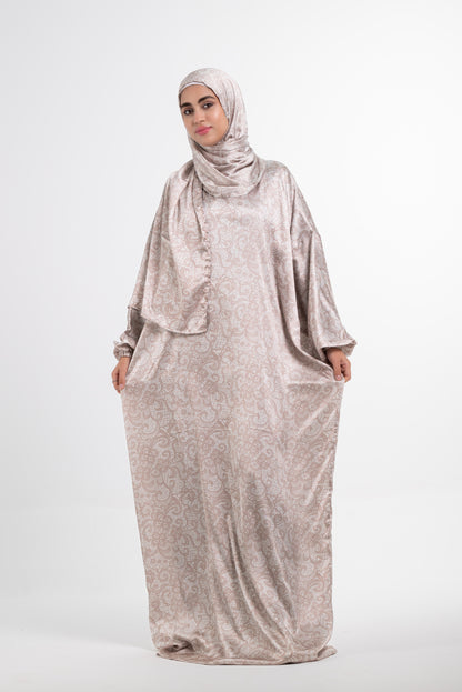 Delicate lace dream silk satin esdal with bandana
