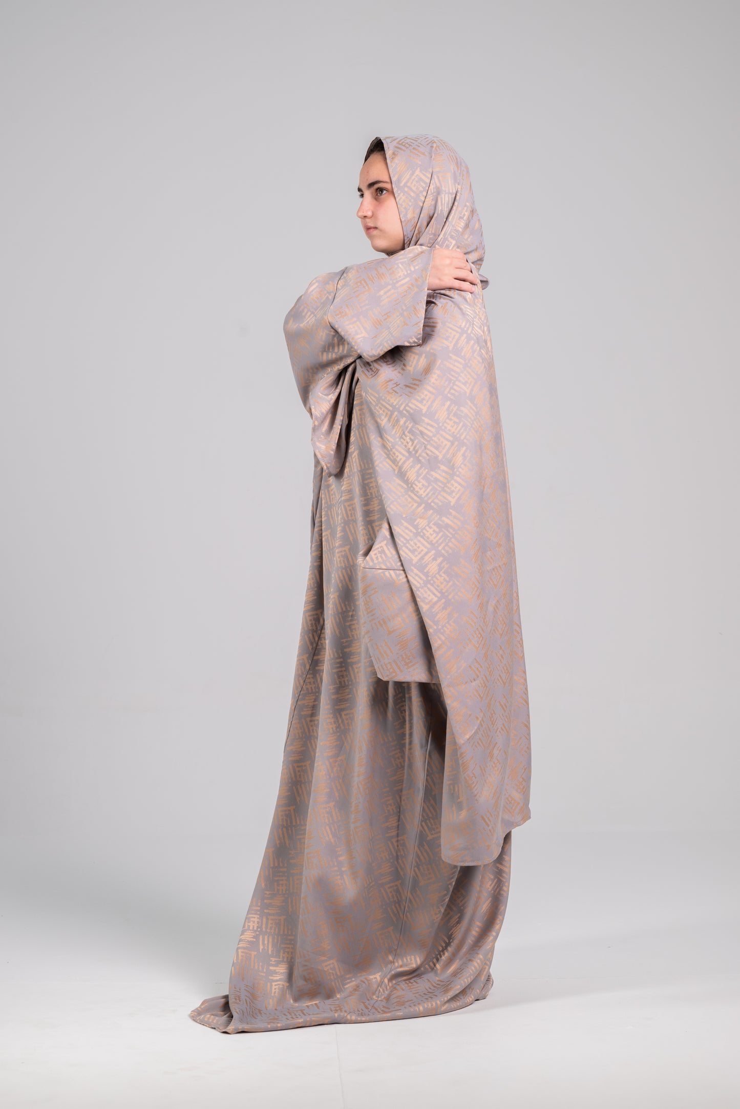 Taupe Gold New Cotton-Satin Esdal