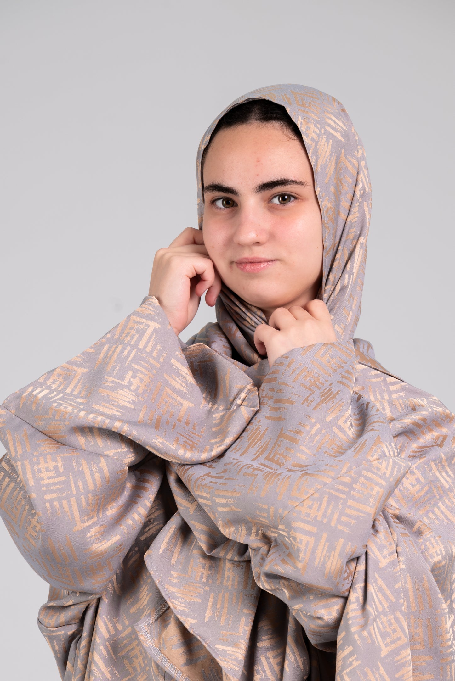 Taupe Gold New Cotton-Satin Esdal