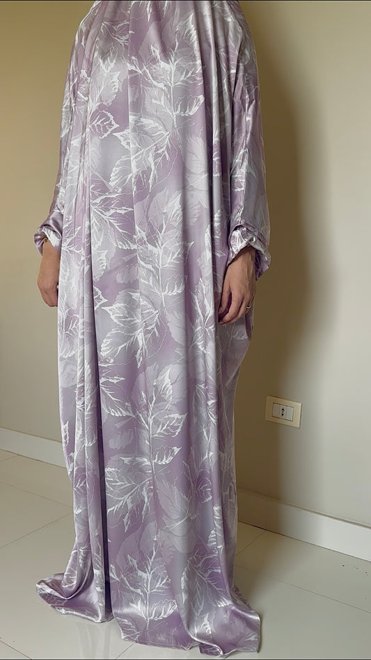 Satin Cap esdal with sleeves (light purple)
